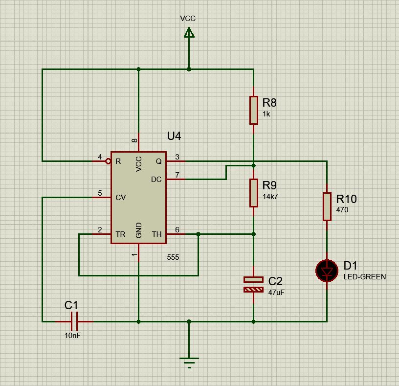 1Hz Saat üreteci şeması